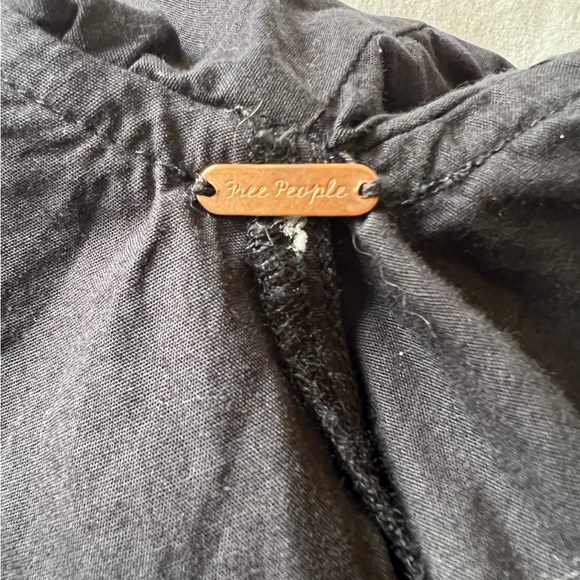 Free People Darling Shorts Romper w/ Pockets Black Size Medium - Picture 10 of 12